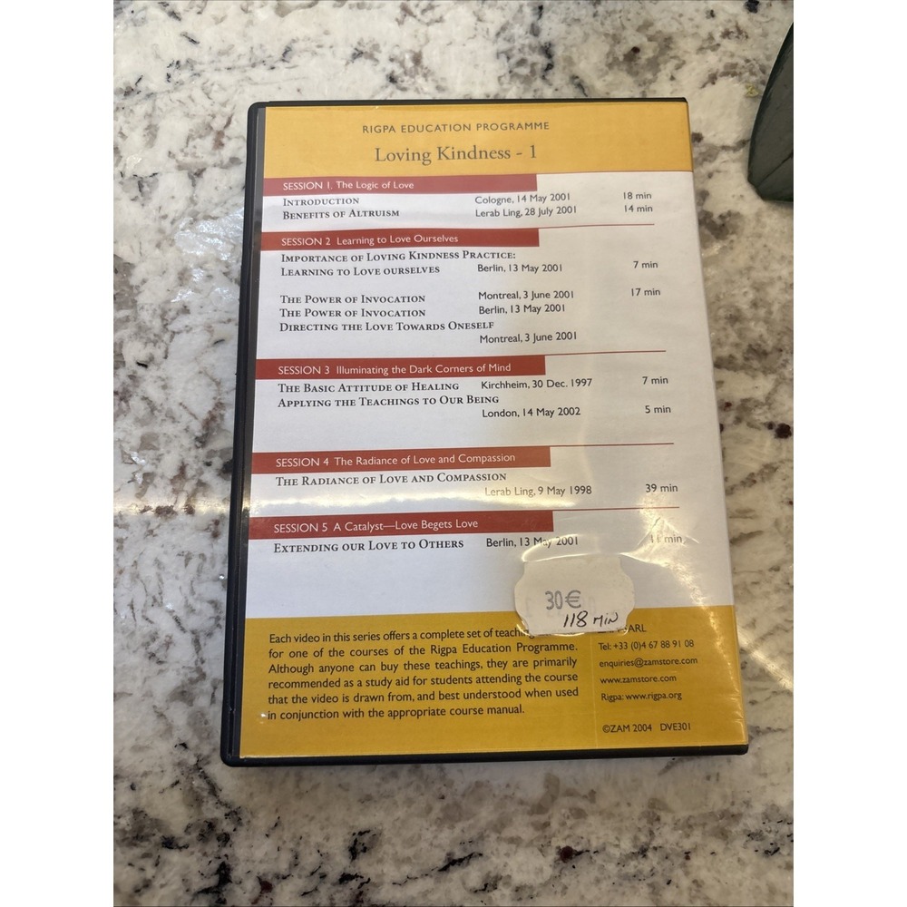 Sogyal Rinpoche DVD Loving Kindness One & Two Buddha's Teachings Rigpa buddhism - Picture 6 of 9